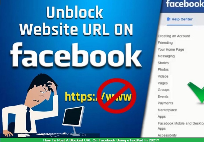 How To Post A Blocked URL On Facebook Using eTextPad In 2021?